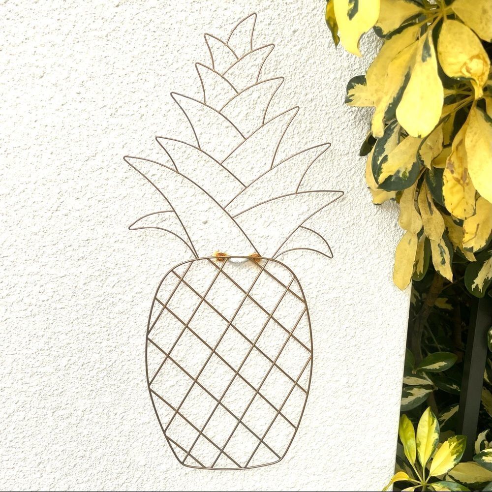 Wire Pineapple Hanging Wall Decal